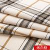 En stock tela de franela a cuadros cepillada teñida en hilo estilo británico otoño e invierno poliéster algodón franela a cuadros tela casual para camisa pantalón