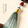 Colgante original de alta gama con borlas exquisitas de calabaza Fu Lu de ébano con arena de oro púrpura "Zhu" para decoración interior de automóvil.