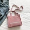 Bolso de Pana de Gran Capacidad para Mujer 2026 Nuevo Bolso Cuadrado Pequeño Bolso Coreano Bolso de Mano de Comercio Exterior Bolso de Hombro Bolso para el Almuerzo