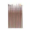 Conjunto de Canetas para Nail Art com 9 Peças em Estoque, Conjunto Completo para Fototerapia, Desenho de Linhas e Nail Art Francesa, Ferramentas de Nail Art que Não Soltam Fiapos Atacado