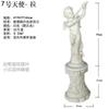 Escultura de Ángel Pequeño de Resina y Arenisca Estilo Europeo Adornos Cupido Niño Música Ángel Pequeño Escultura para Jardín y Parque