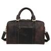 Fabricante Personalizado Masculino Couro Genuíno Bolsa de Viagem Curta Distância Mochila de Viagem Bolsa de Bagagem Simples Bolsa de Ombro Crossbody Bagagem