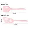 Utensilios de cocina de silicona espátula de silicona espátula espátula oblicua dos piezas sartén antiadherente espátula para freír espátula para bistec frito pescado frito