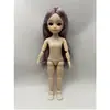 6 centavos bebé 30cm muñeca BJD linda Lori 20 articulaciones muñeca desnuda 3D ojos reales niña maquillaje juguete
