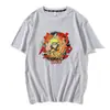 Ropa de verano periférica de anime nueva Naruto Naruto zorrillo Kakashi para hombre y mujer casual Cuello redondo
