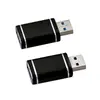 Adaptador Bloqueador de Dados Anti-Vazamento com Carregamento Rápido USB-A para A com Carcaça Metálica e Logotipo Impresso Brinde Corporativo