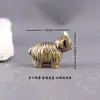 Criativo Novo Transfronteiriço Fofo Vaca das Terras Altas Vaso Ornamento de Planta Artesanato de Latão Decoração de Casa Display de Mesa