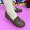 Mocasines sin cordones para mujer para madres, modelo de otoño 06, suela blanda, antideslizantes, cómodos para mediana edad y personas mayores, zapatos planos