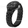 Adecuado para Google Pixel 1/2/3/4/5 Correa de Acero Estilo Cadena Metálica en Forma de Cruz Banda para Reloj Inteligente Metálica de 41 mm