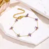 Collar de Piedras Naturales de Colores con Cuentas para Mujer, Nueva Moda Transfronteriza para Verano, Pulsera de Moda de Nicho, Joyería al por Mayor de Lujo Ligero y Elegante