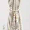 Cuerda para Atar Cortinas de Puerta de Seis Perlas, Clip Universal de Lujo Ligero para Fijación de Cortinas, Almacenamiento sin Taladro