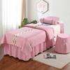 Nuevo juego de cuatro piezas de colcha de algodón para salón de belleza de alta gama, universal para las cuatro estaciones, juego de cuatro piezas de colcha para cama de belleza para masaje de pies