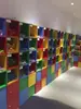 Gabinete de rejilla almacenamiento de combinación libre estantería caja de almacenamiento estante con puerta gabinete simple de colores para artículos varios