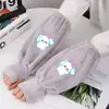 Mangas Largas de Conejo para Otoño Invierno para Protección contra la Suciedad y Calor Guantes Dos en Uno Mangas para Brazos de Adulto Estudiantes Niños Niñas Dibujos Animados Hogar