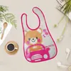 Productos para Niños Impermeable y Anti-Suciedad Servilleta para Saliva Babero Eva para Bebé con Bolsillo para Arroz de Dibujos Animados