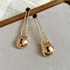 Pendientes Colgantes Ovalados de Circonita Transfronterizos Europeos y Americanos, Moda Retro, Temperamento Exquisito, Lujo Ligero, Pendientes de Alta Gama