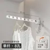 Secador de Roupas Dobrável de Aço Inoxidável Multifuncional Suporte de Armazenamento de Roupas Varal de Roupas Varal de Roupas para Varanda Varal de Roupas Doméstico Interno