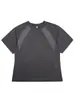 Camiseta Retro de Manga Corta Nanxia Estilo Americano, Transpirable y de Secado Rápido para Verano, Bloques de Color Frescos, Ropa Deportiva