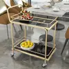 Carrito de Vino para Hotel Estilo Europeo Carrito de Comedor Carrito para Hot Pot Restaurante Bar Restaurante KTV Carrito de Entrega Hogar Carrito para Pasteles