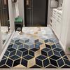 Lujo Ligero Alfombra de Piso para el Hogar de Alta Gama Entrada Alfombra Resistente a la Suciedad Dormitorio Mesilla de Noche Fácil de Cuidar Sala de Estar Baño Alfombrilla Simple para Pies