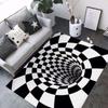 Ventas Directas de Fábrica Alfombra Visual Trampa Sala de Estar Dormitorio Mesa de Centro Tapete 3D Ilusión Geométrica Efecto Visual Estereoscópico