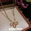 Collar Tradicional Trenzado Negro y Dorado con Dijes de Sonrisa y Piedra Ojo de Tigre, Nuevo Estilo Chino Conjunto de Collares de Monedas de los Cinco Emperadores Hielo Triturado