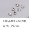 Cristales para Uñas con Base Puntiaguda Rhinestones Cristales de Vidra Transparente Blanco Corazón Rosa Cuadrado Irregular Hacha para Uñas Accesorios de Rhinestone