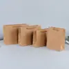 Bolsas de Papel Kraft Sencillas en Stock, Bolsas de Empaque, Bolsas de Regalo con Asas, Venta al por Mayor para Fabricantes de Ropa, Bolsas de Regalo para el Festival del Bote del Dragón