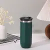 Caneca de Café Transfronteiriça Simples de Aço Inoxidável 304 com Alto Acabamento, Presentes de Moda Portáteis para Homens e Mulheres, Gravação Comemorativa e Logotipo Impresso