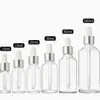 Ventas Directas de Fábrica de Botellas Transparentes de Vidrio para Aceites Esenciales, Botellas Dosificadoras Cosméticas, Botellas de Muestra para Viaje, Exquisitas y Portátiles, Soporte para Producción
