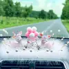 Nuevos Adornos para Coche Diosa Lindos Decoraciones para la Consola Central del Interior del Coche Viajes Seguros Ciervo Ambientador para Coche