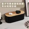 Caja de Almacenamiento con Tapa de Bambú y Madera, Tablero de Parches, Caja de Almacenamiento de Cables para Teléfono Móvil y Tableta de Dormitorio, Superventas Transfronteriza, Protección contra Descarga Eléctrica para Niños
