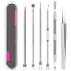 Venta Directa de Agujas para Acné, Grado Médico No. 5 Pinzas para Acné, Set de Siete Piezas de Aguja Ultraafilada para Acné, Producto Nuevo, Set Completo de Acero Inoxidable de 15 Piezas