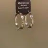 Brincos Argola Rombo Minimalistas Estilo Coreano para Mulheres, Design de Nicho de Luxo Leve, Sensação de Alto Padrão, Brincos Modernos Estilosos e Versáteis