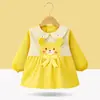 Bata de Bebé Jingqi Primavera y Otoño Impermeable y Anti-Suciedad Babero para Comer Ropa de Abrigo Otoño e Invierno Estilo Extranjero Delantal para Niños Ropa Protectora de Doble Uso