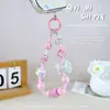 Cadena para Teléfono con Lazo y Perlas Linda y Fresca Transfronteriza, Correa para Teléfono Femenina Exquisita y de Moda