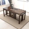 Novo Conjunto de Mesa de Chá e Cadeiras Estilo Chinês, Mesa de Chá Minimalista Moderna, Mesa de Chá para Escritório Estilo Zen em Madeira Maciça, Conjunto de Chá, Luxo Leve