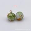 Nuevo Estilo Chinoiserie Jade Tinta Colorida Bolas Redondas Estilo Nacional Hebilla de Botón Placa de Botón Botón de Cheongsam Botón Decorativo de Cardigan Dinastía Han