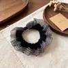 Nuevo Scrunchie de Organza Plisado Estampado de Leopardo para Mujer, Cuerda Elástica Alta para el Cabello, Accesorio para el Cabello con un Toque de Lujo para Peinados Recogidos