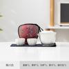 Juego de té de viaje, una tetera, dos tazas de vidrio, taza exprés, Festival del Medio Otoño, Palacio Imperial, regalo creativo cultural, juego de té de viaje portátil