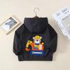 Chaqueta para Niños 2025 Nuevo Estilo para Niños Mayores, Cortavientos con Capucha para Primavera y Otoño, Top de Dibujos Animados para Primavera y Otoño