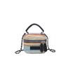 Bolsa de Cosméticos 2025 Bolso Cruzado al Hombro Rayado Hierba Bolso Pequeño para Mujer Bolso de Mujer Cadena Nueva Mini Color de Contraste Tejido
