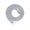Cadena Cubana de 9 mm para Mujer, Colorido Semiazul, Moda Estilo Europeo y Americano, Broche de Bigote de Dragón, Set de Collar y Pulsera Cadena Miami