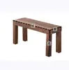 Soporte de Flores para Balcón de Madera Maciza Anticorrosión, Estante de Almacenamiento para Patio Estilo Escalera, Soporte para Bonsái, Plataforma de Escalón Elevadora Multicapa
