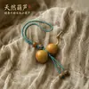 Chaveiro Pingente de Cabacinha Estilo Chinês Pingente Pequeno Ornamento para Pendurar no Carro Cabacinha Torcida à Mão Peça de Mão Decoração para Corrente de Celular Bolsa