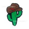 Western Denim Palha PET Espiral Palha Desenho Animado Festa Palha Fivela Patch Grau Alimentício Cor Cotovelo