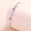 Pulsera de Trébol de Cuatro Hojas de la Suerte para Mujer Moda Estilo Japonés y Coreano Pequeño Fresco Circonita Microincrustada Joyería Joker Primera Joyería al por Mayor