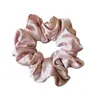 Scrunchie de Cetim com Ponto de Onda Preguiçoso Estilo Coreano com Textura de Alta Qualidade para Rabos de Cavalo e Coques, Acessório de Prendedor de Cabelo para Mulheres