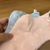 Meias Curtas de Algodão Importadas da Kikiya Dongdaemun Coreana para Mulheres, Coleção Primavera/Verão, Novidade, Atacado, com Bordas Franzidas e Bolinhas