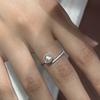 Anillo de plata de ley con perla de agua dulce auténtica, 7-8, elegante, ligero, de lujo, de alta gama, abierto, redondo, fuerte y ligero, para mujer.